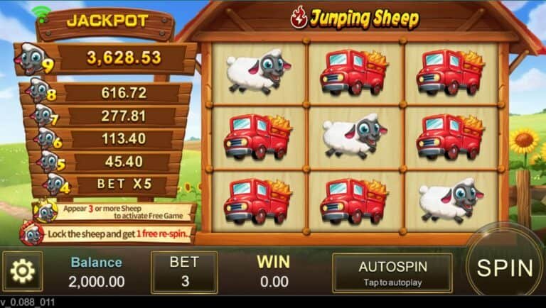 Review of Jumping Sheep, a popular game from Jili Slots.