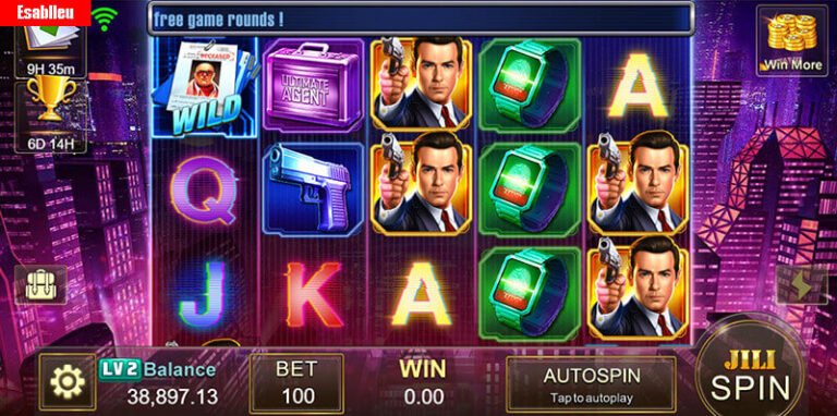 Review of the slot game AGENT ACE, a spy slot game from JILI